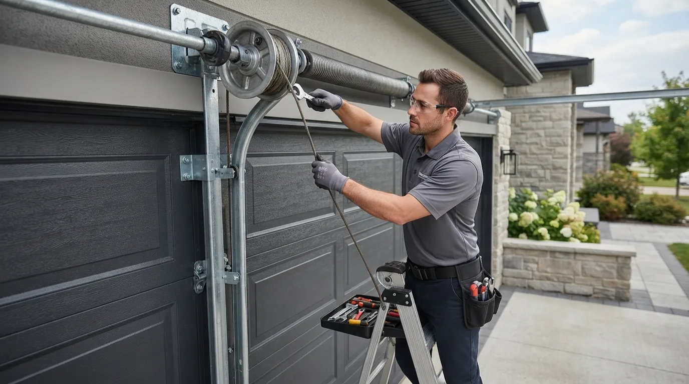 Cable Repair for Jersey Village's 1991-Era Doors in Katy