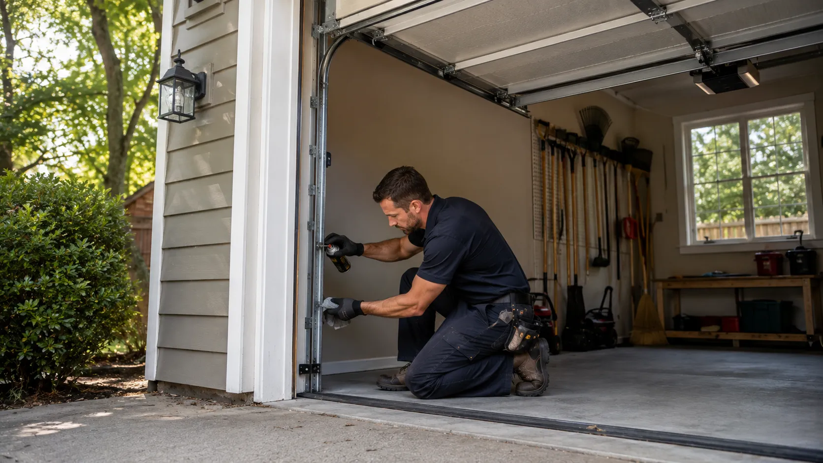 Garage Door Repair for Brookshire's 1980s-Era Doors in Katy