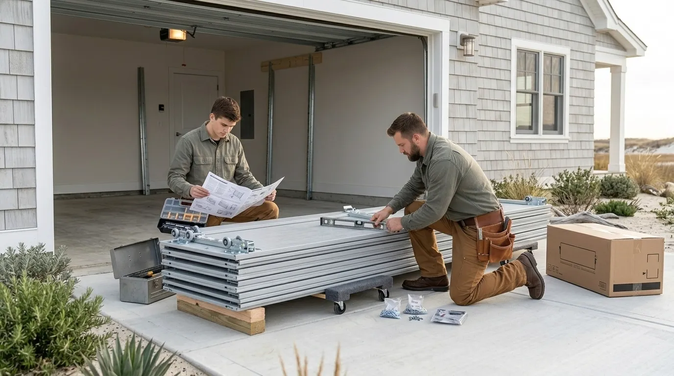 New Garage Door Installation for Cumings Homes in Katy